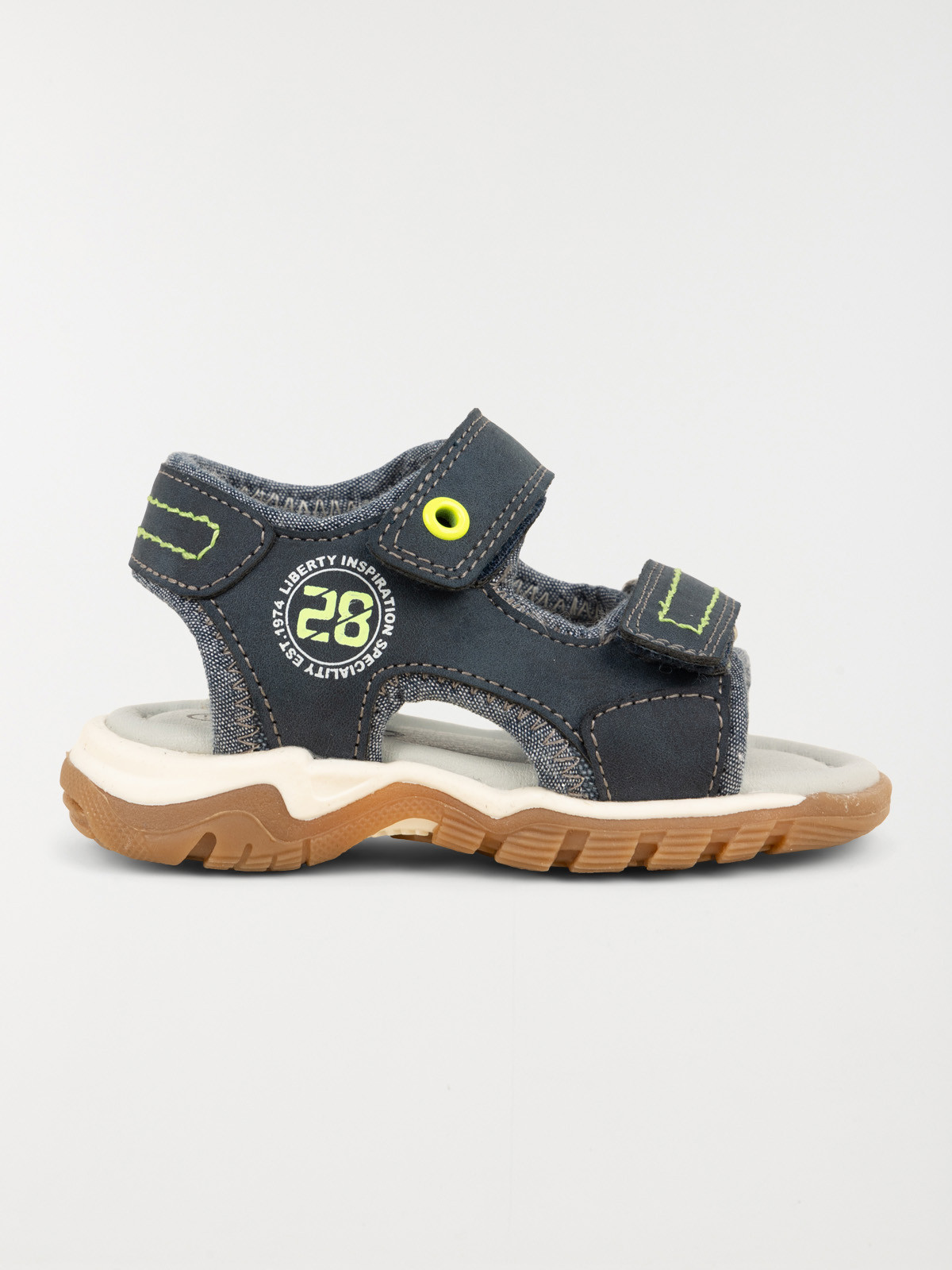 Sandales scratchs navy garçon (19-23)
