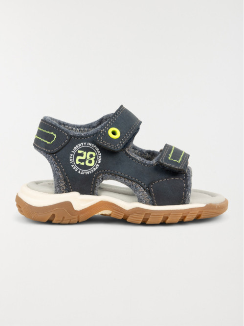 Sandales scratchs navy garçon (19-23)