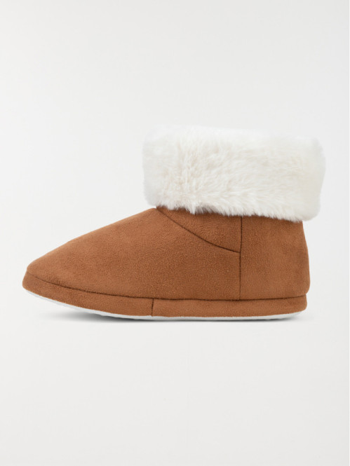 Chausson botte femme camel (36-41)