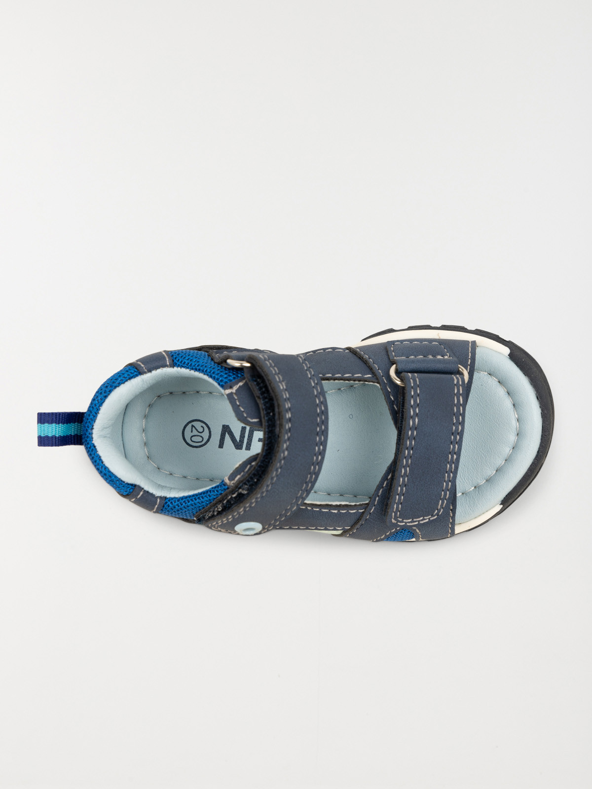 Sandales à scratchs navy garçon (19-23)