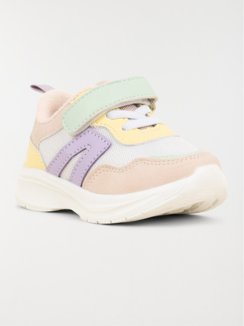 Baskets multicolores fille...