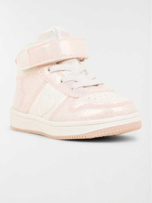 Baskets montantes coeur fille (20-23) Baskets montantes coeur fille (20-23)