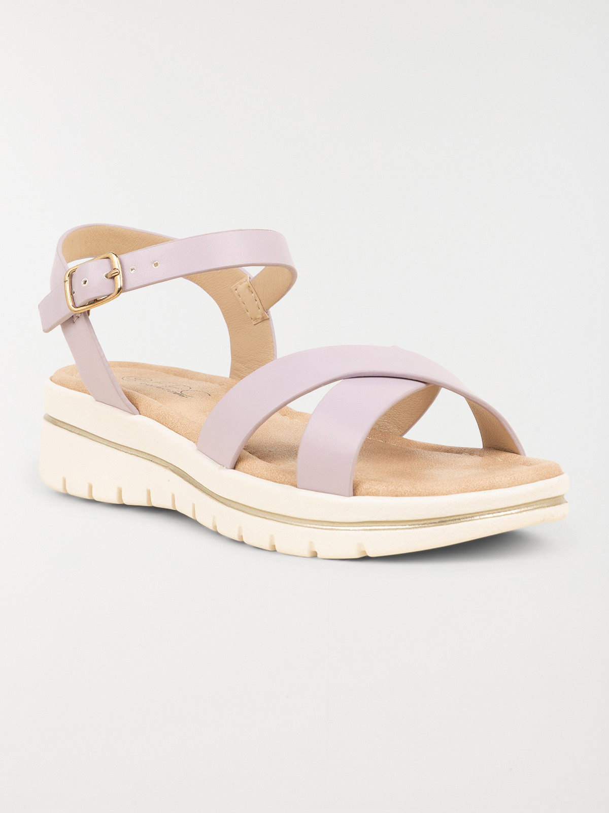 Sandales compensées lilas fille (31-36) Sandales compensées lilas fille (31-36)