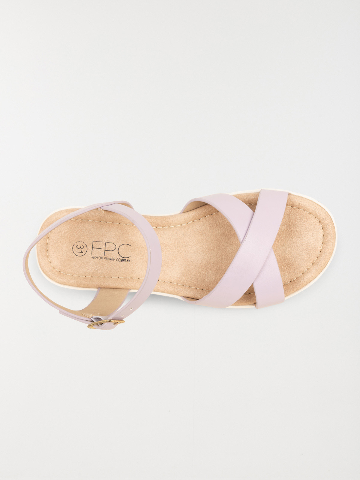 Sandales compensées lilas fille (31-36) Sandales compensées lilas fille (31-36)