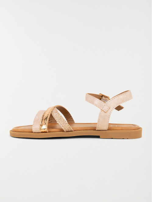 Sandales roses brides fille (31-36) Sandales roses brides fille (31-36)