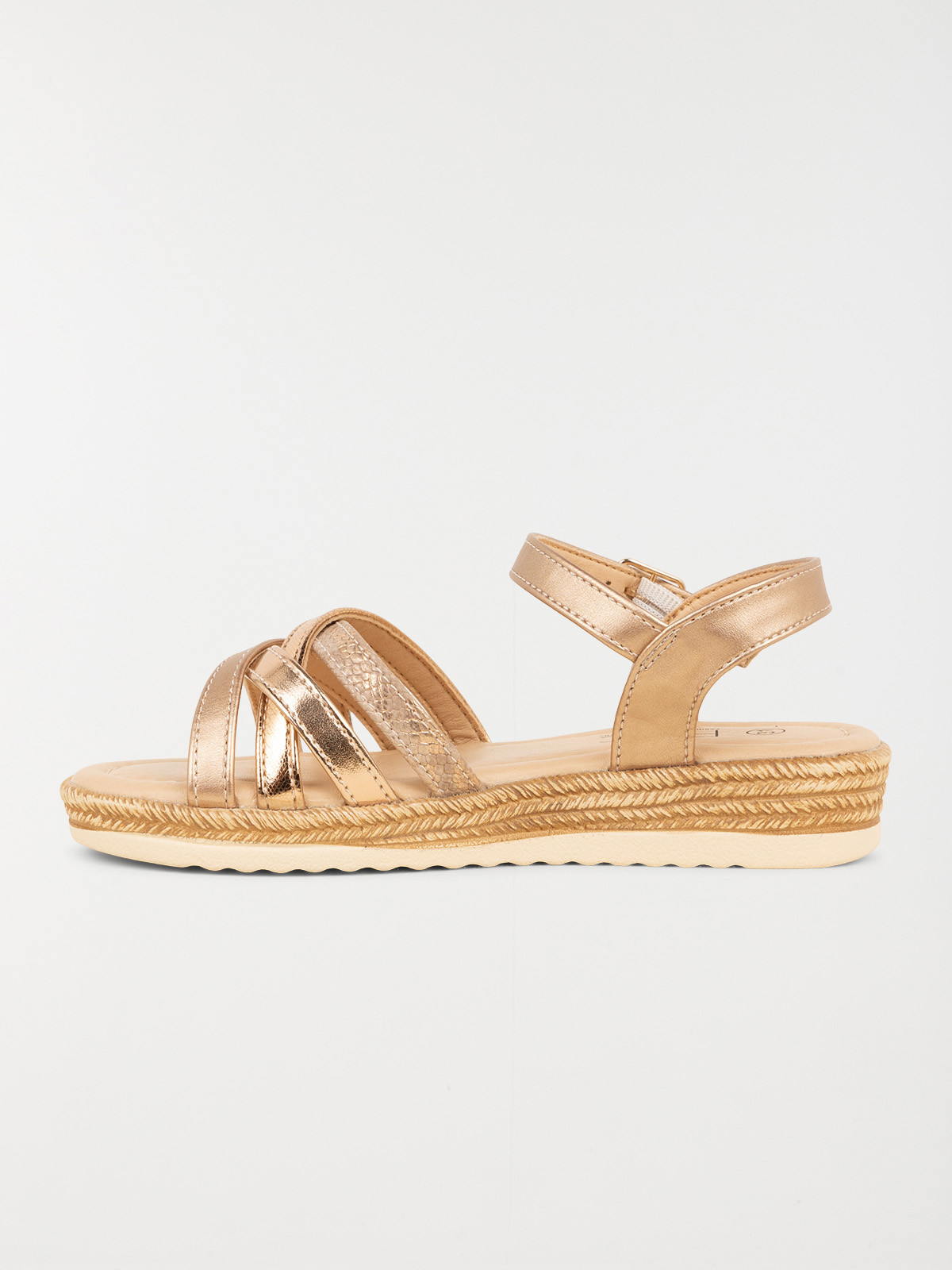 Sandales coloris doré fille (31-35) Sandales coloris doré fille (31-35)