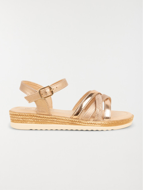 Sandales coloris doré fille (31-35)