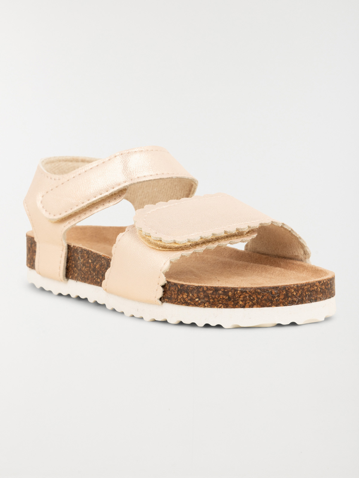 Sandales dorées scratchs fille (24-30)