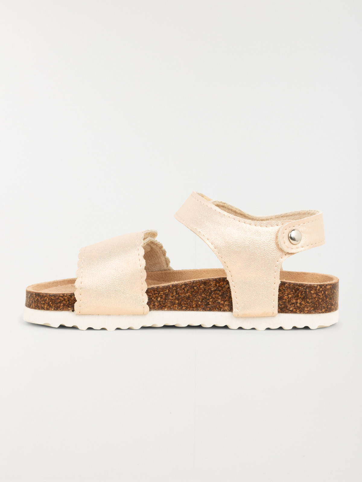 Sandales dorées scratchs fille (24-30)