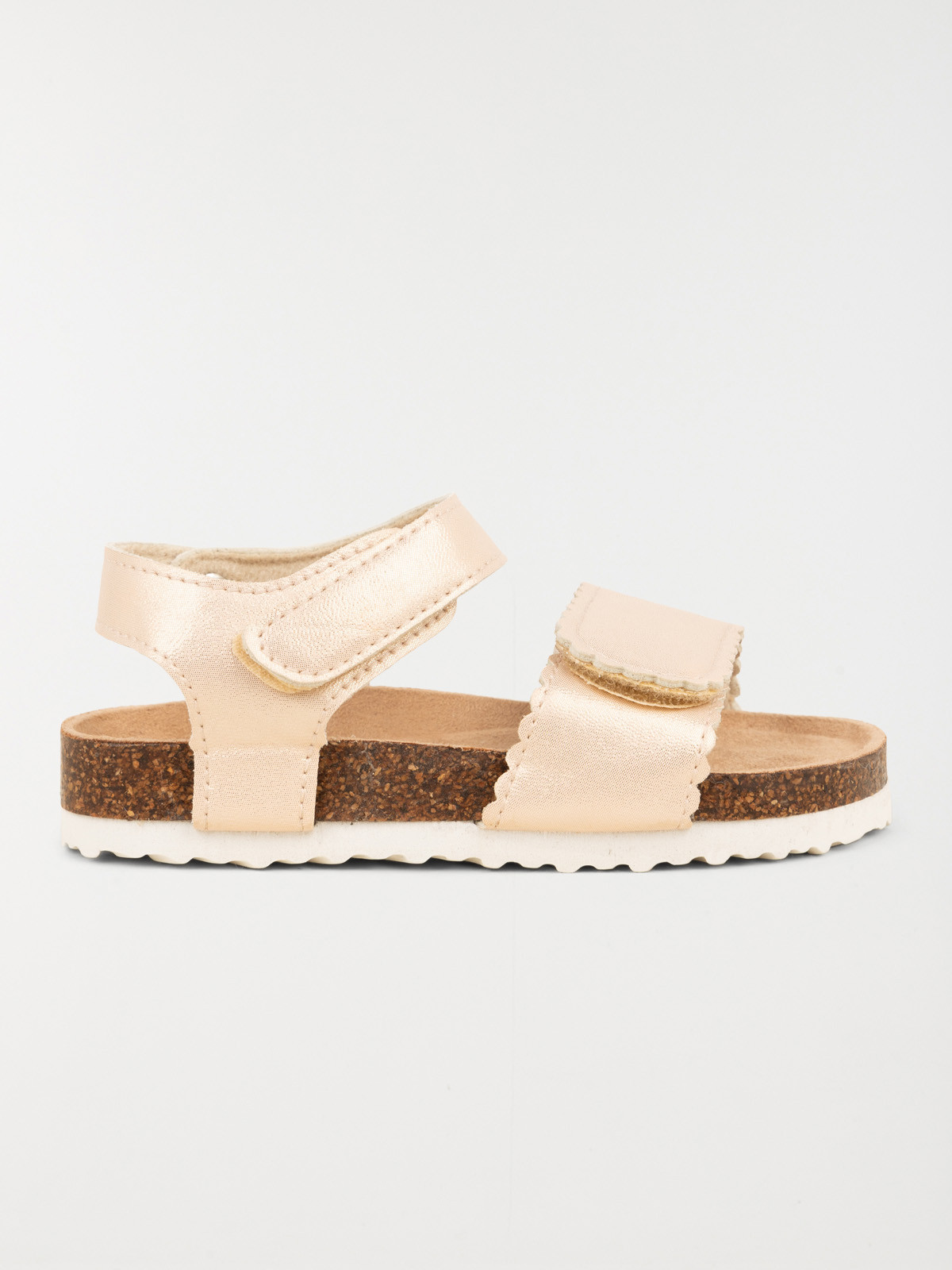 Sandales dorées scratchs fille (24-30)