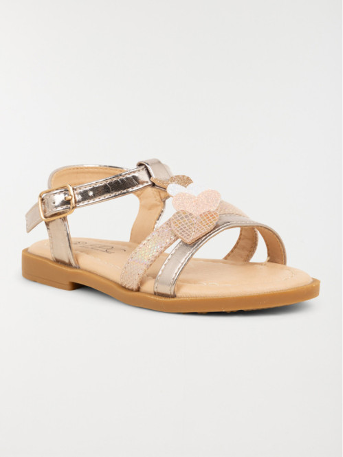 Sandales coeurs 3D fille...