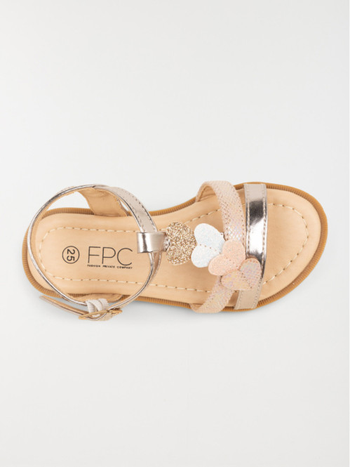 Sandales coeurs 3D fille...