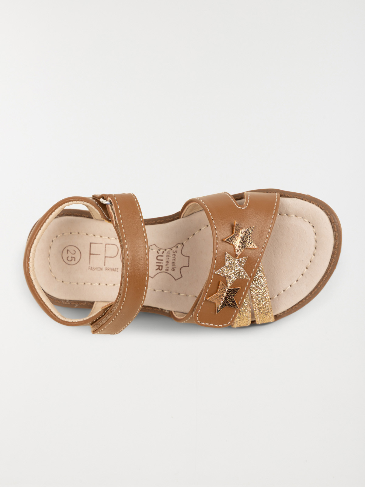 Sandales étoiles fille camel (24-30) Sandales étoiles fille camel (24-30)