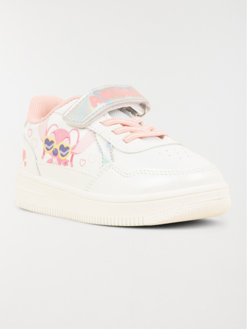 Basket blanche Angel fille...