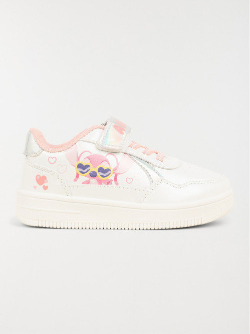 Basket blanche Angel fille...