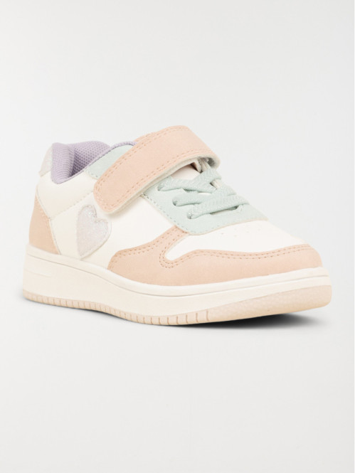 Baskets multicolores coeur...