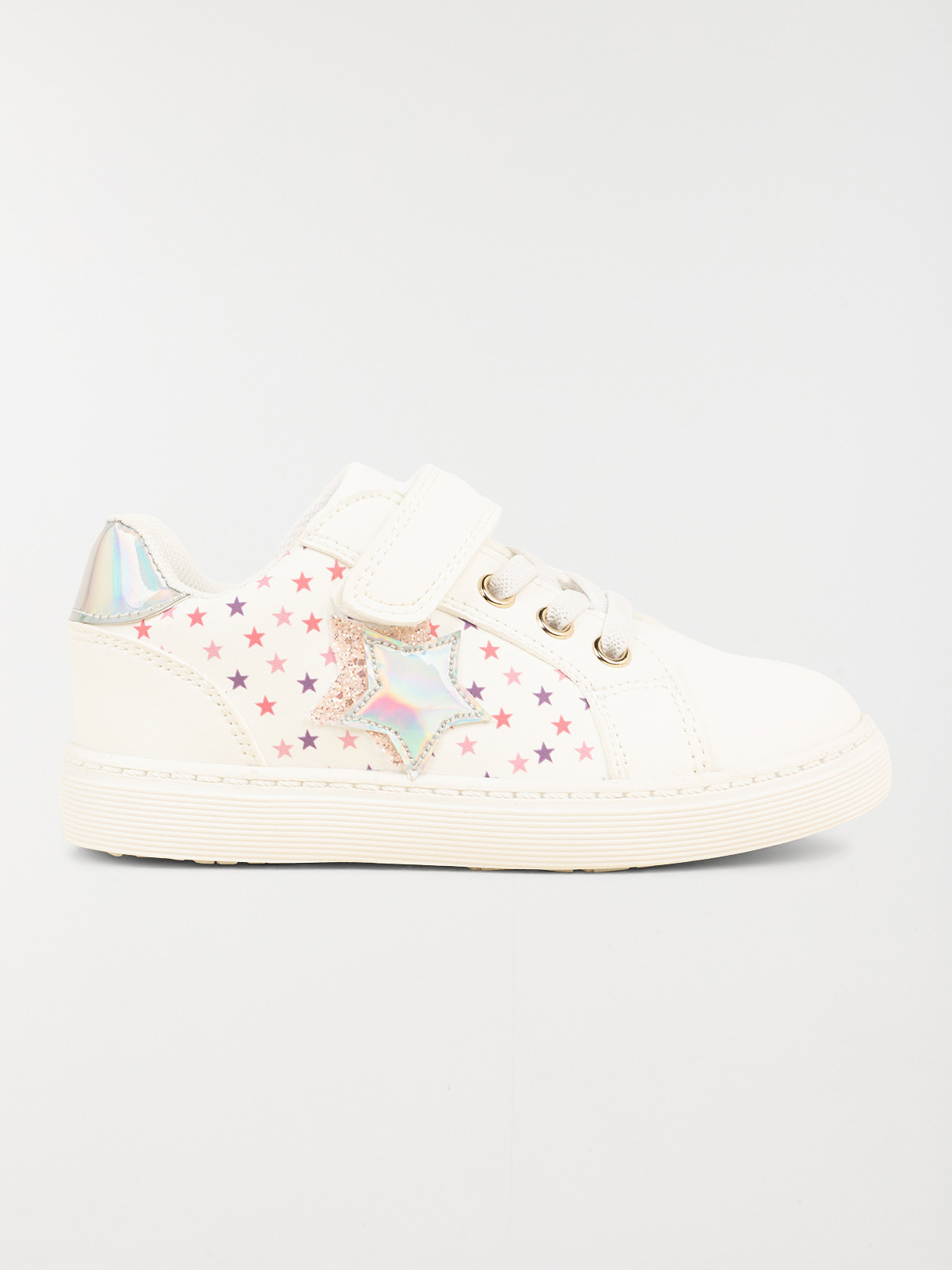 Baskets blanches étoiles fille (24-30)