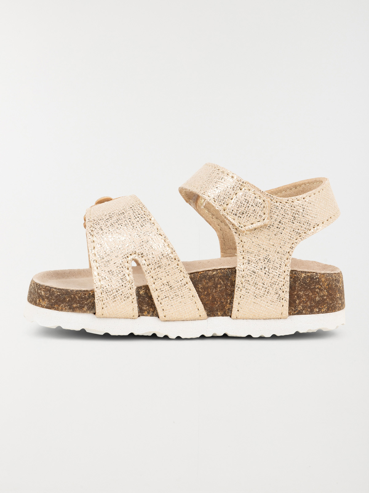 Sandales dorées fleur fille (20-23) Sandales dorées fleur fille (20-23)