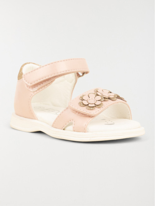 Sandales fleurs roses fille...