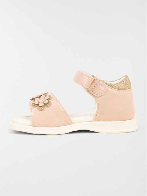 Sandales fleurs roses fille...
