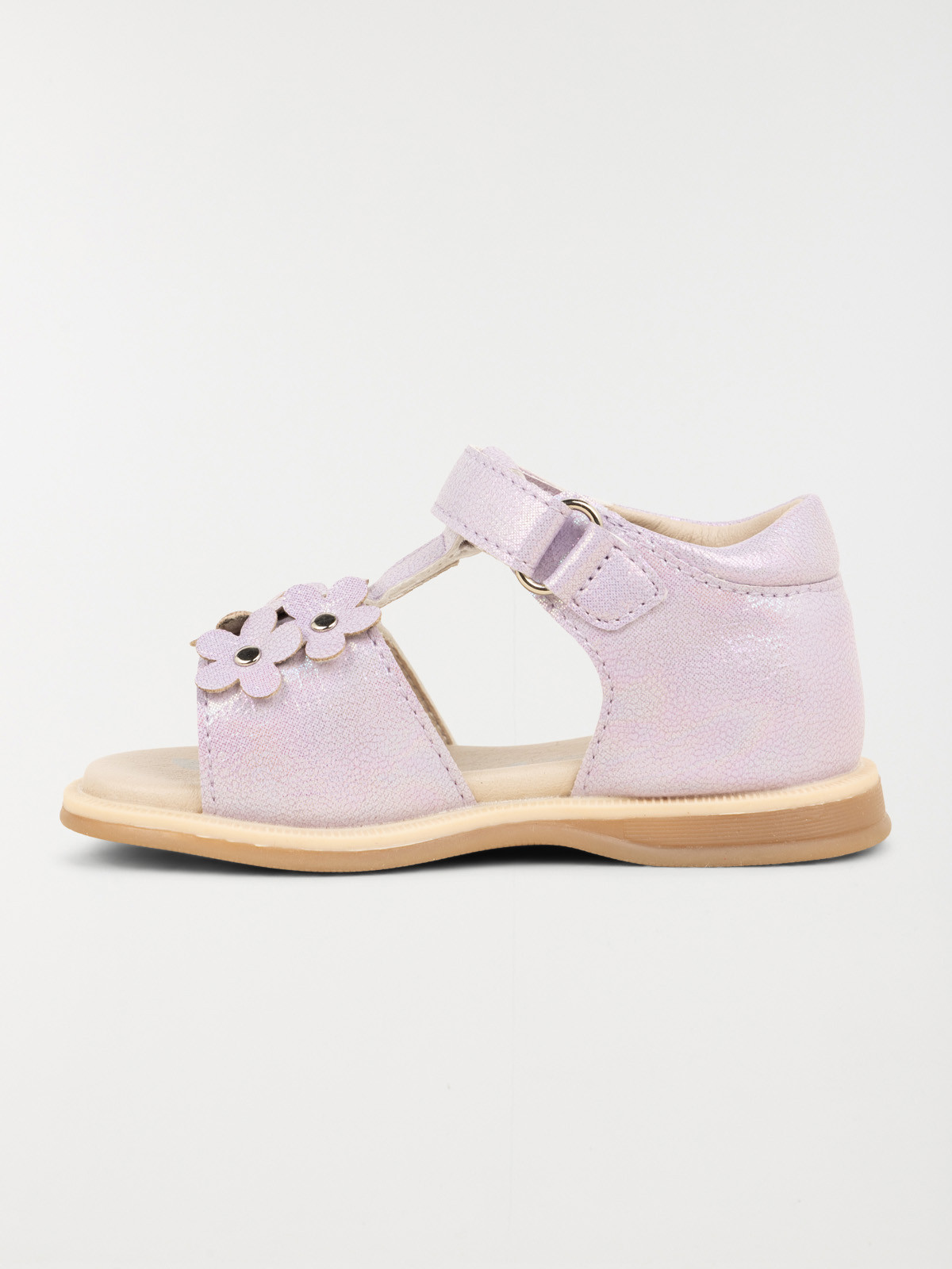 Sandales fleurs lilas fille (19-23)