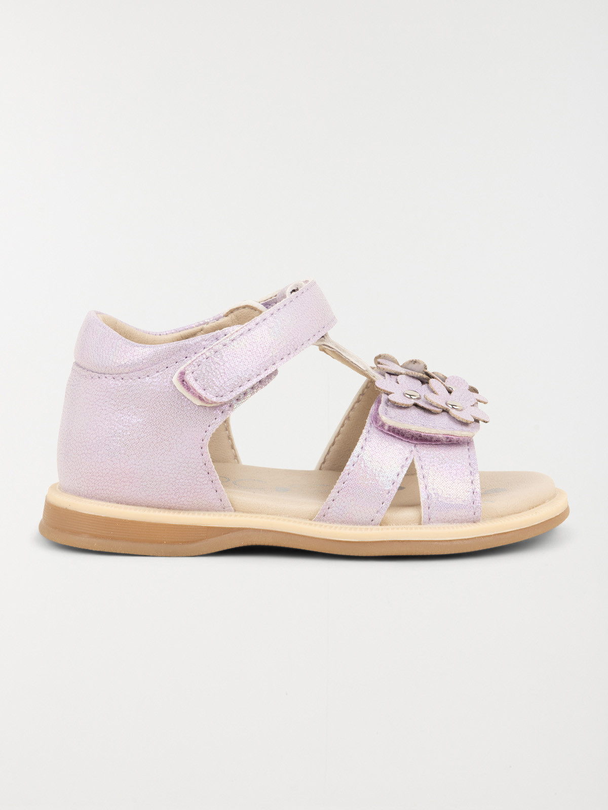 Sandales fleurs lilas fille (19-23)