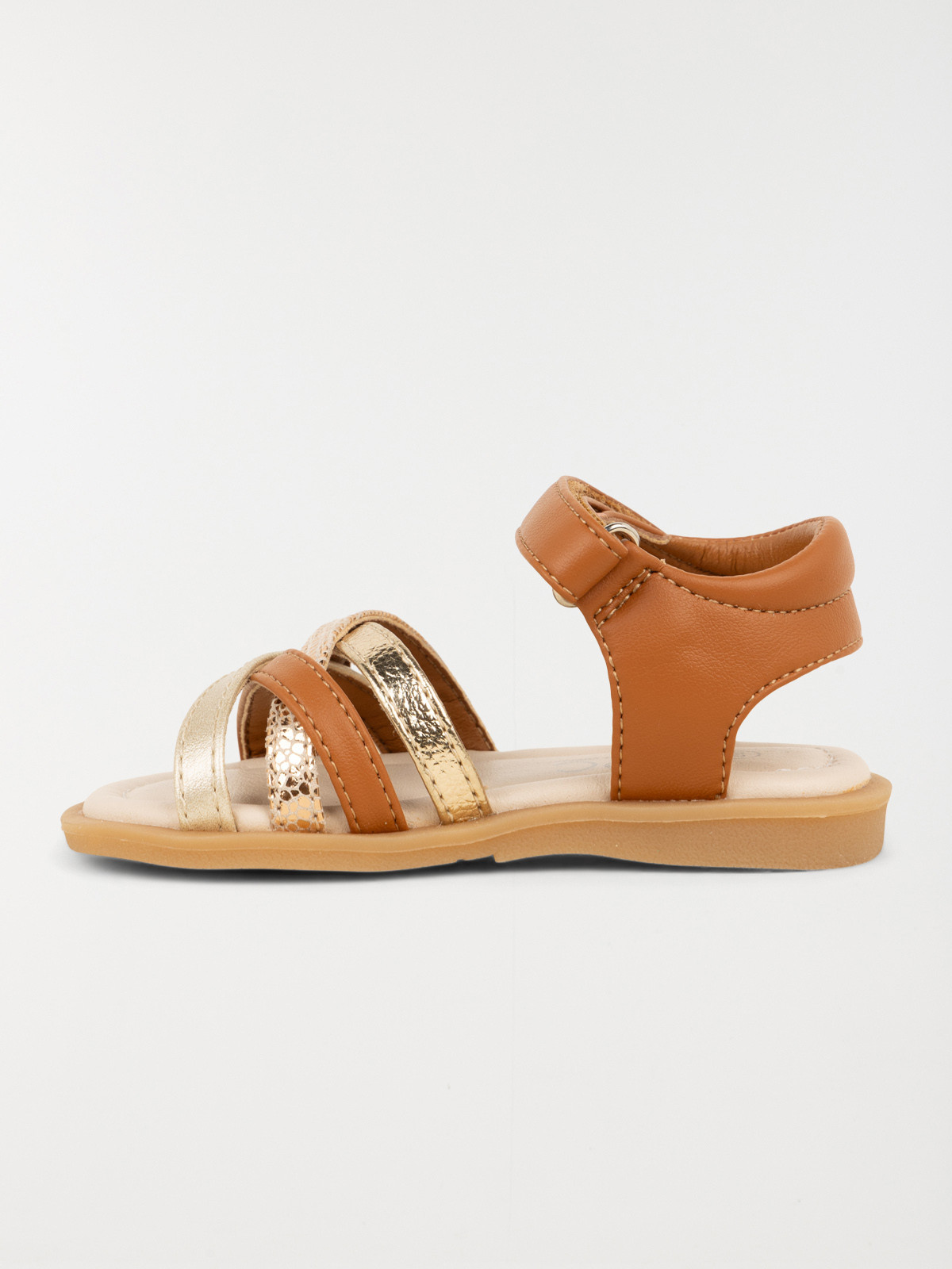 Sandales coloris camel fille (19-23)