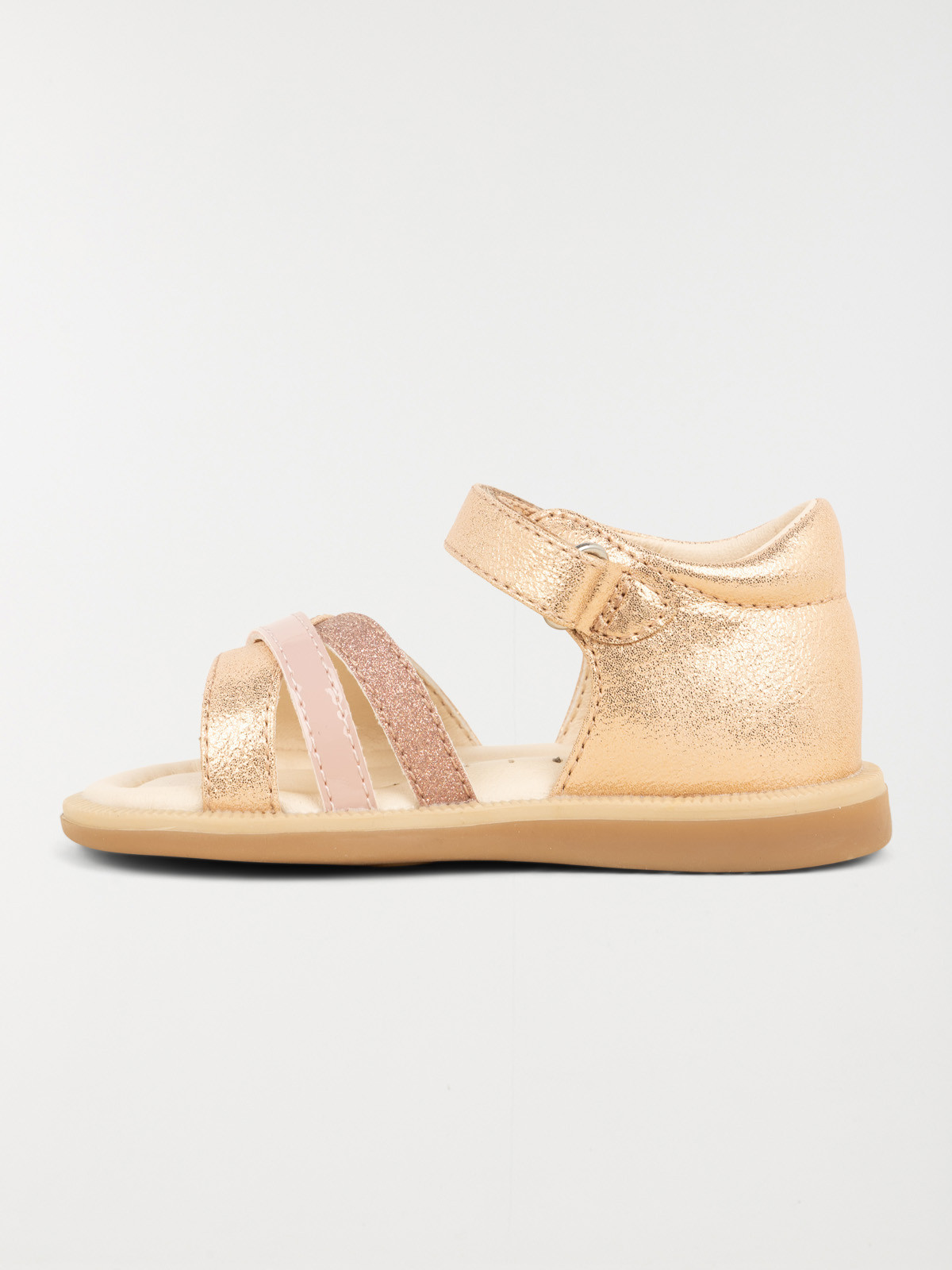 Sandales dorées et camel fille (19-23)
