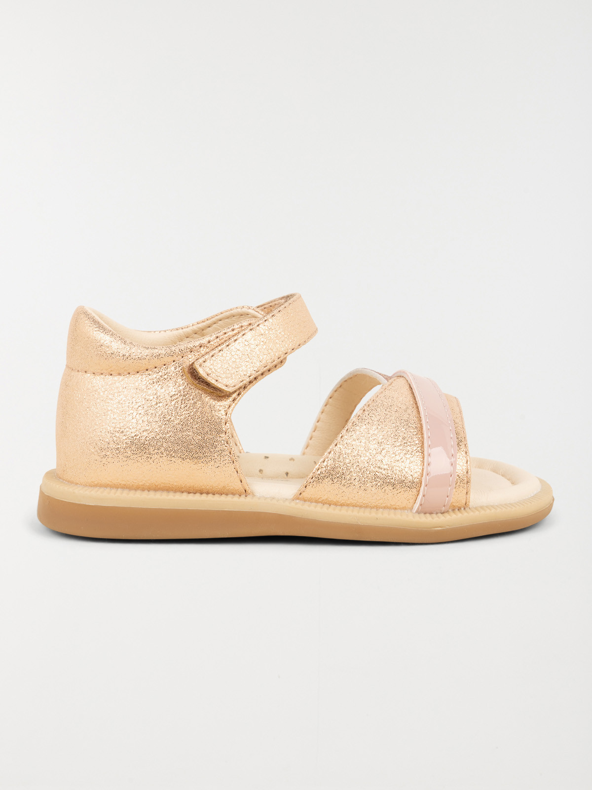 Sandales dorées et camel fille (19-23)