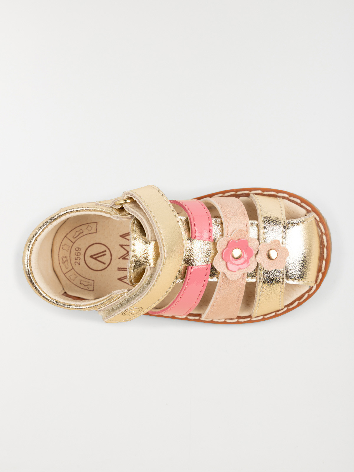 Sandales brides colorées fille (19-23) Sandales brides colorées fille (19-23)