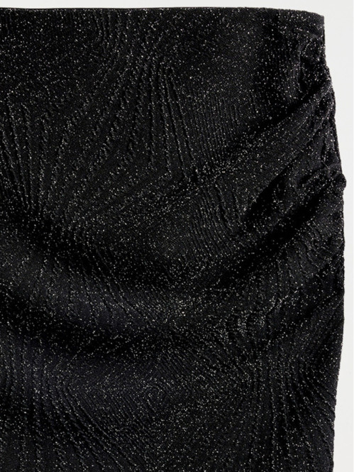 Jupe maille paillette noire...
