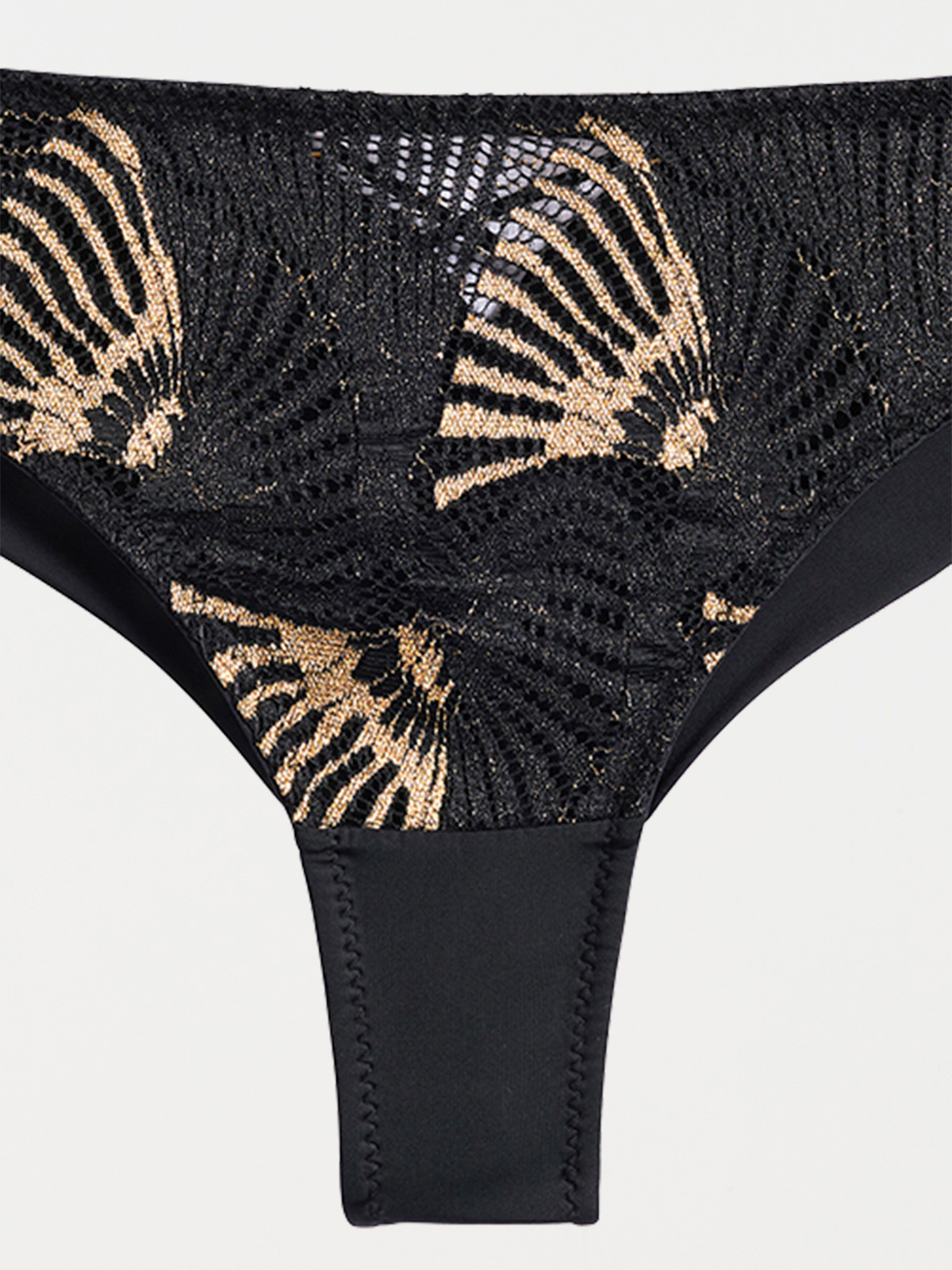 Tanga noir dentelle femme (S-XL)