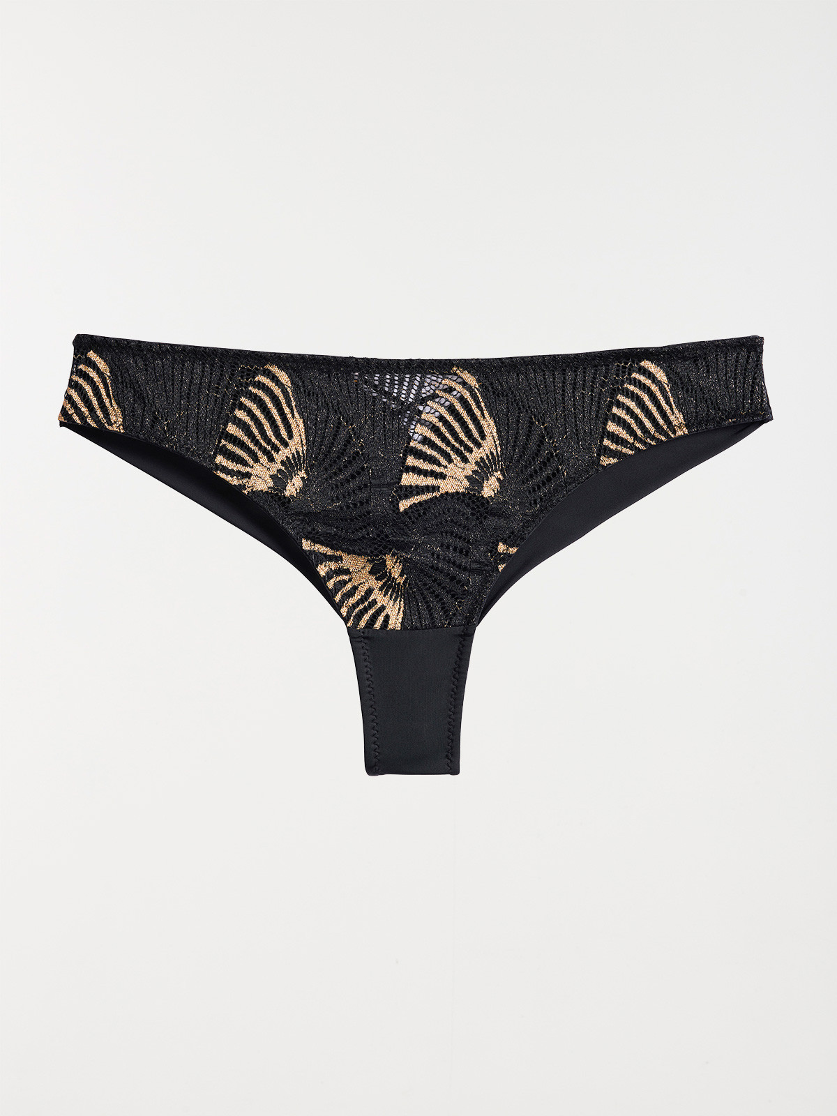 Tanga noir dentelle femme (S-XL)