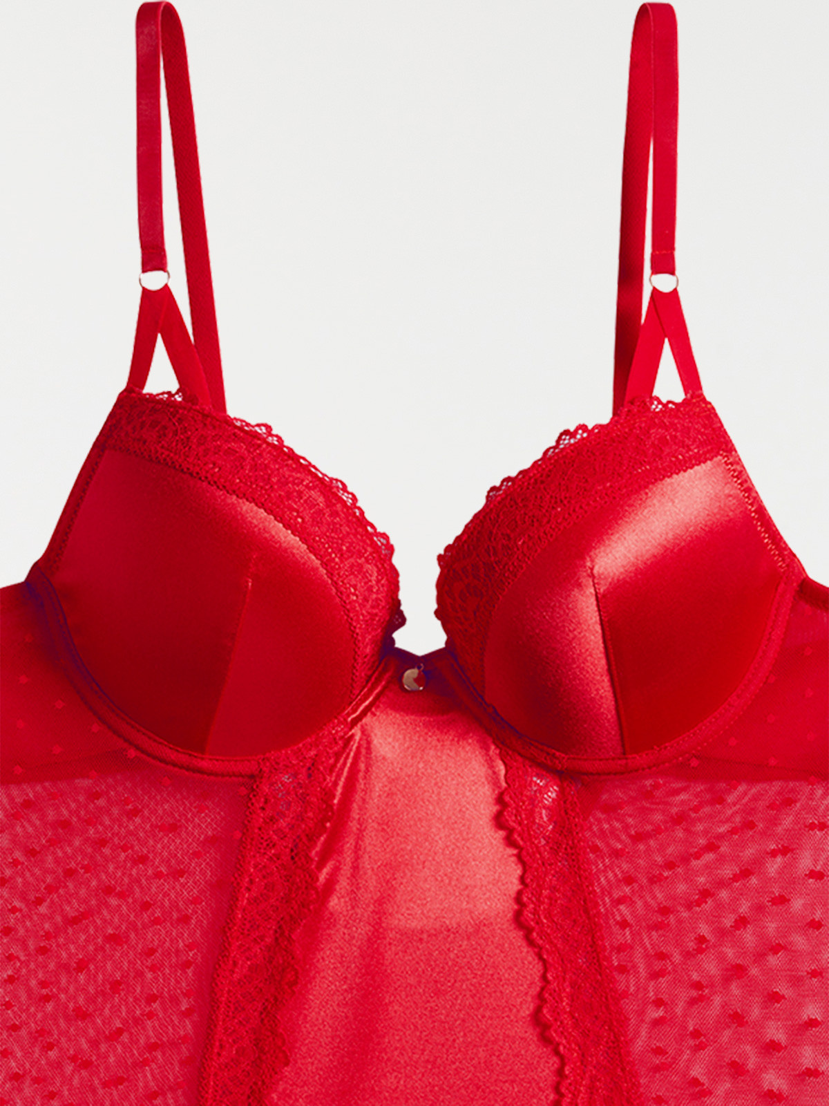 Body dentelle plumetis rouge kiss femme Body dentelle plumetis rouge kiss femme