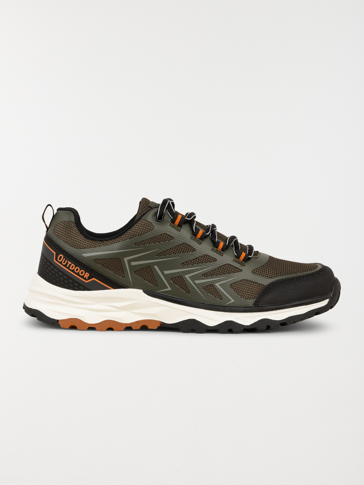 Baskets à lacets homme kaki (40-46)