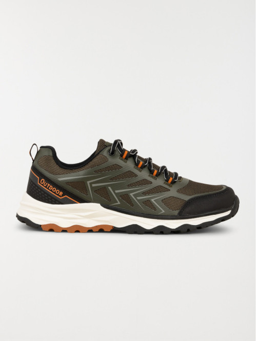 Baskets à lacets homme kaki (40-46)