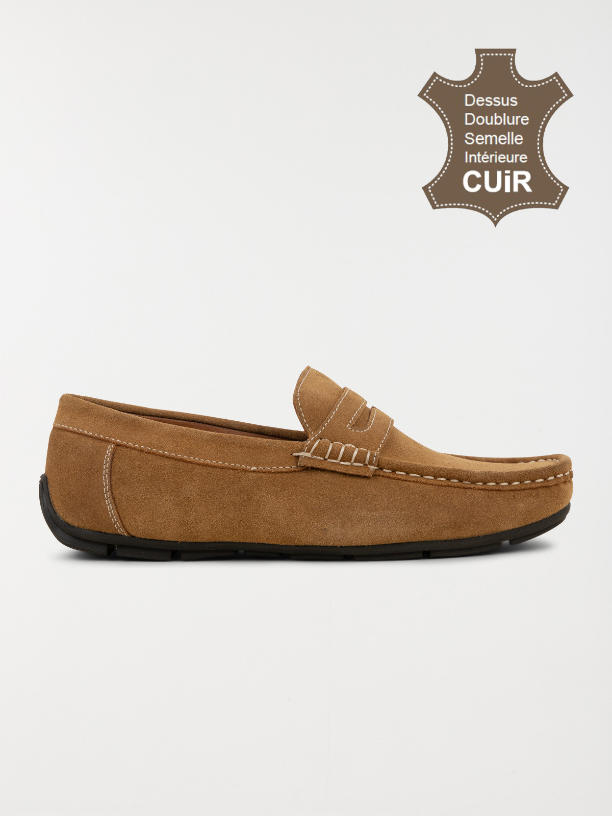 Mocassins homme beige (40-46)