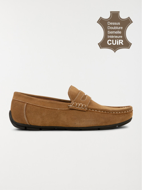 Mocassins homme beige (40-46)