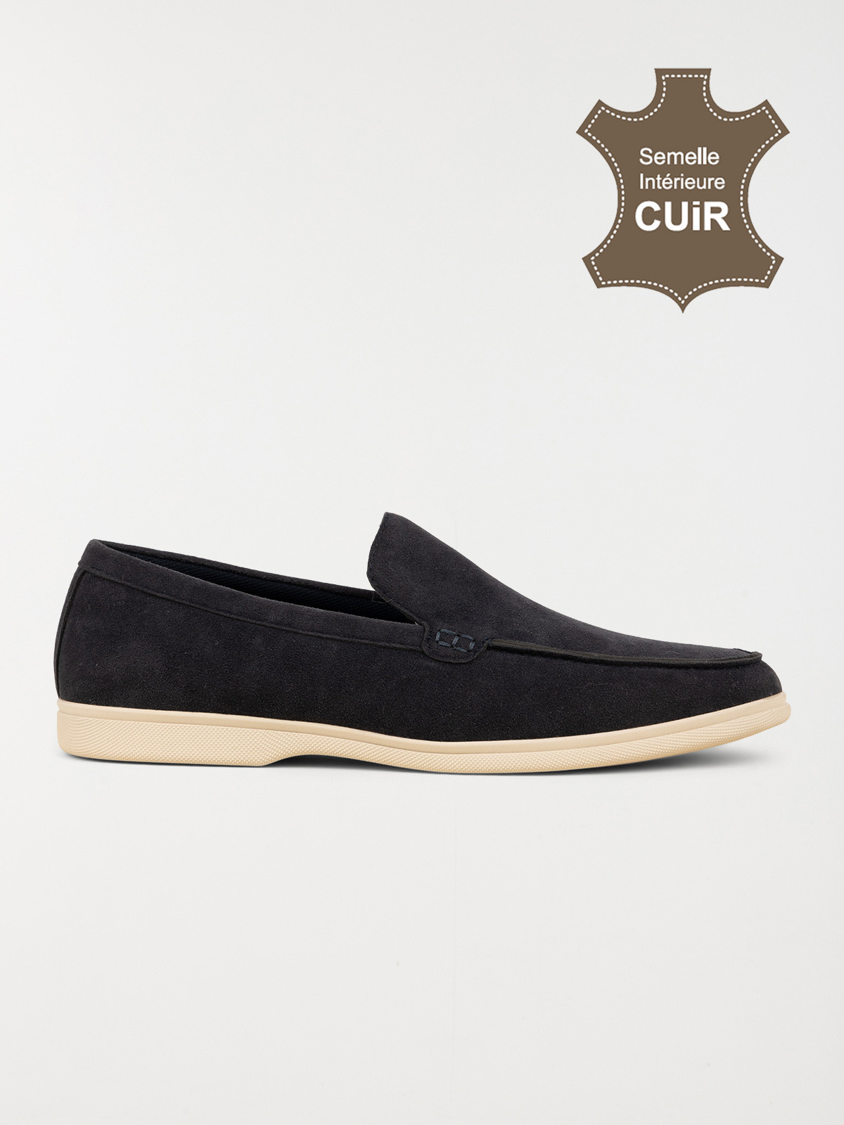 Mocassins coloris navy homme (40-45)