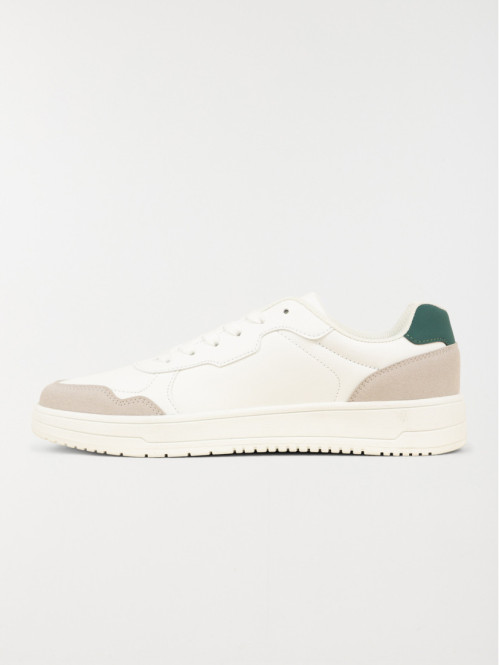 Baskets à lacets blanches...