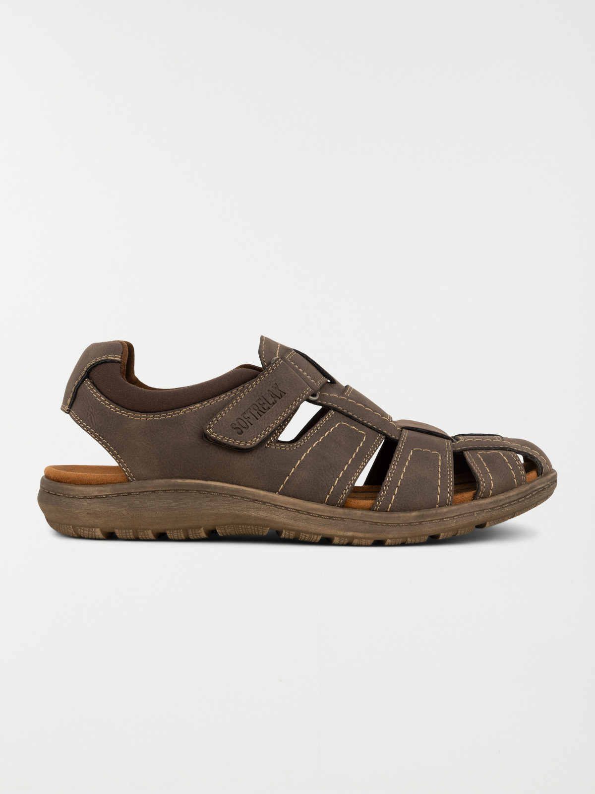 Sandales marrons scratchs homme (40-45)
