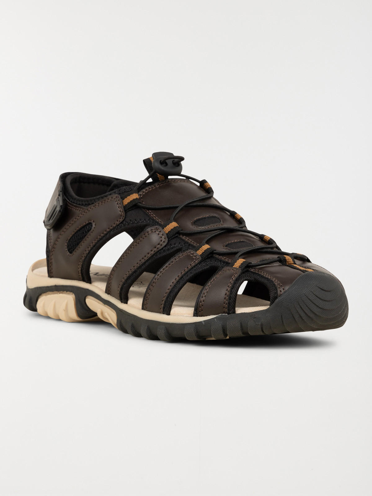 Sandales scratchs marrons homme (40-45)