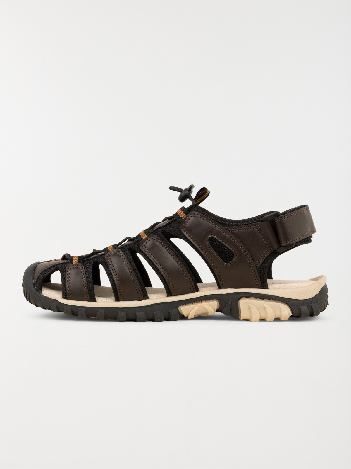 Sandales scratchs marrons homme (40-45)