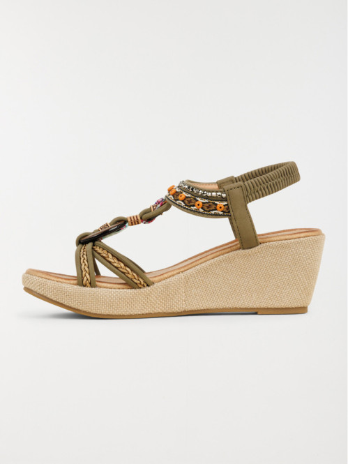 Sandales perles compensées...