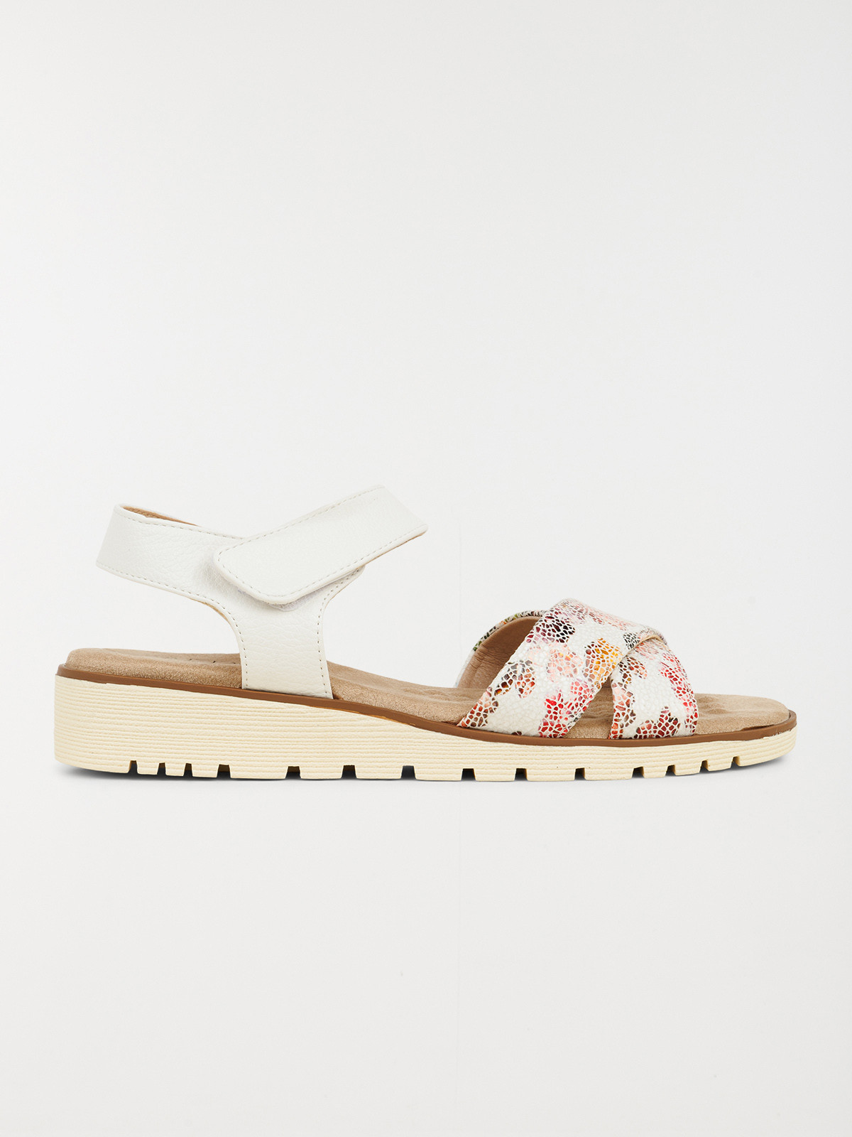 Sandales compensées fleurs femme (36-41)