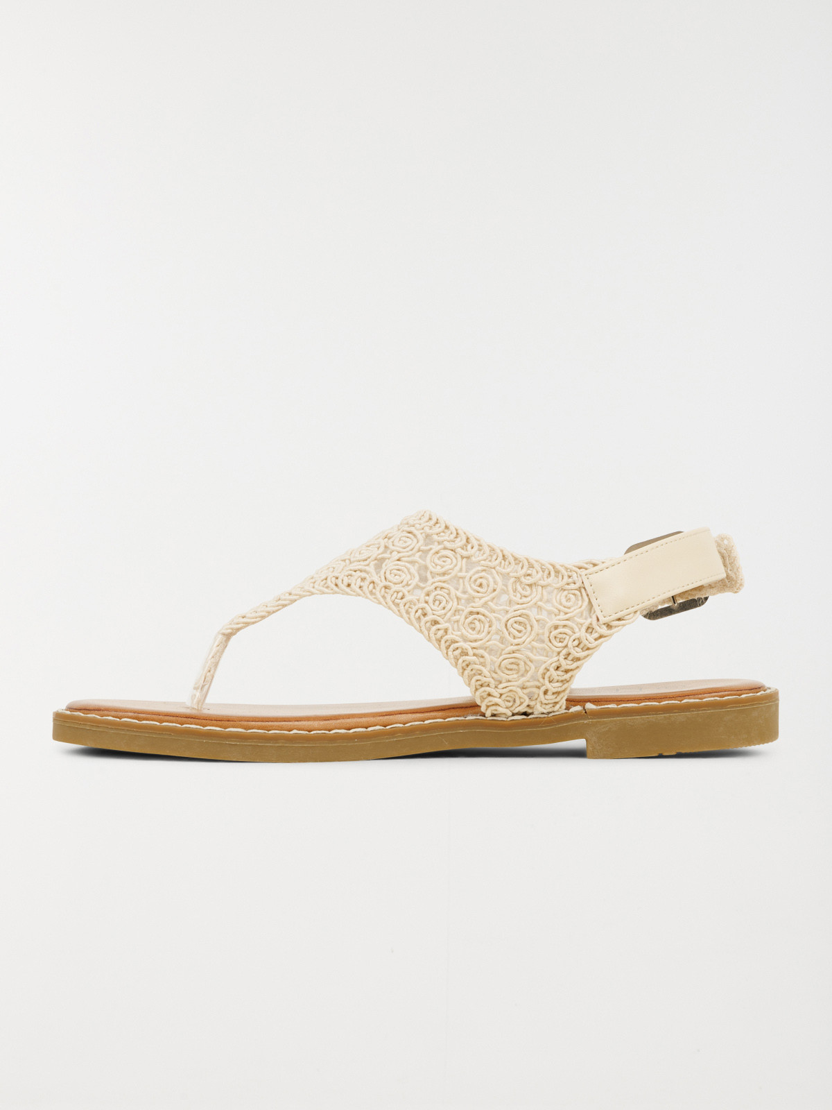Sandales plates macramé femme (36-41) Sandales plates macramé femme (36-41)