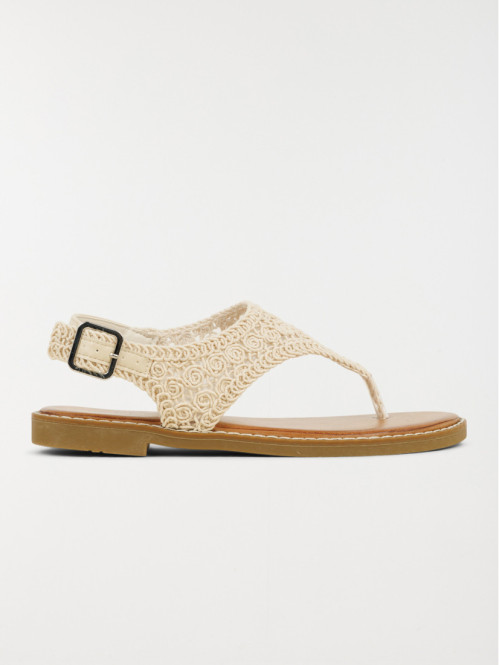 Sandales plates macramé femme (36-41)