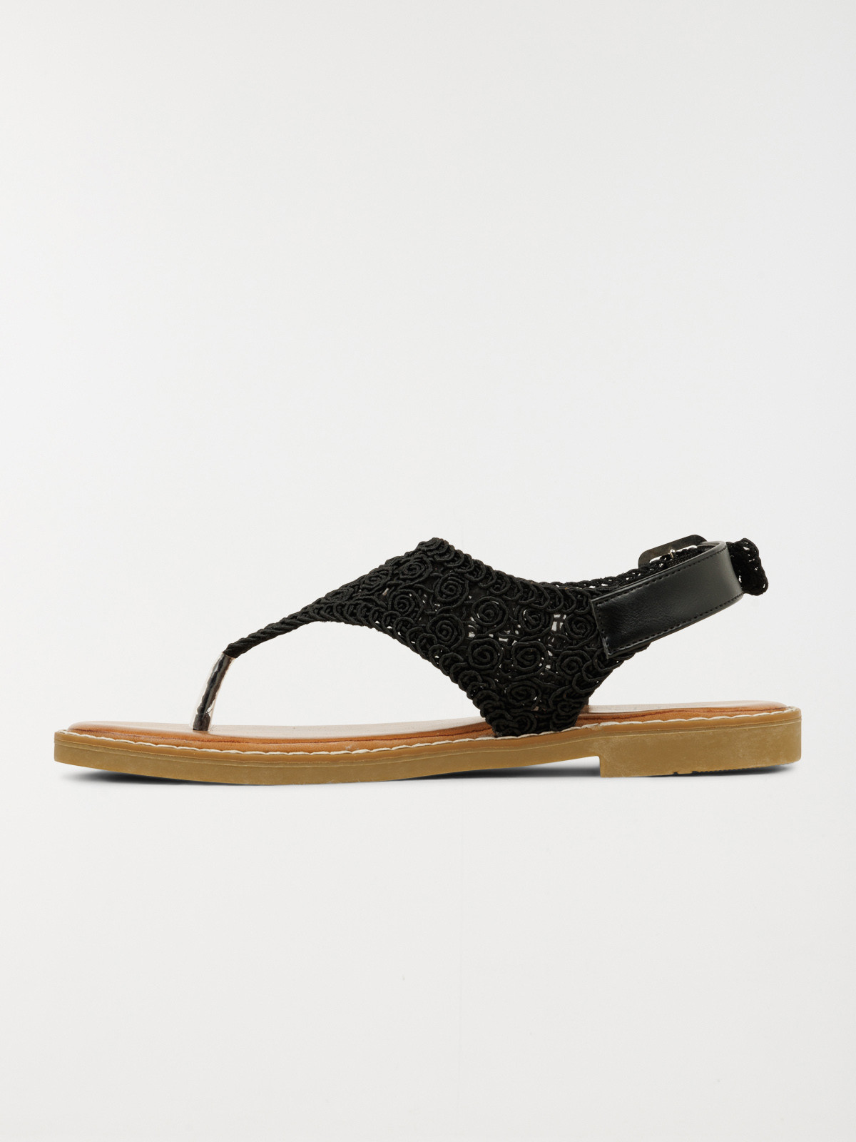 Sandales macramé plates femme (36-41) Sandales macramé plates femme (36-41)