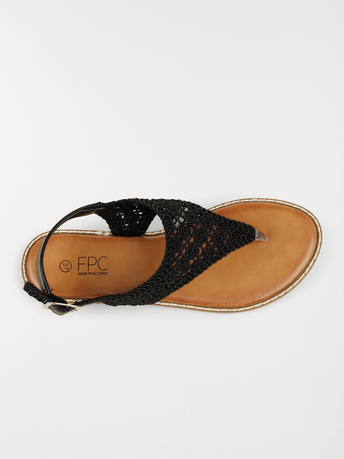 Sandales macramé plates femme (36-41) Sandales macramé plates femme (36-41)