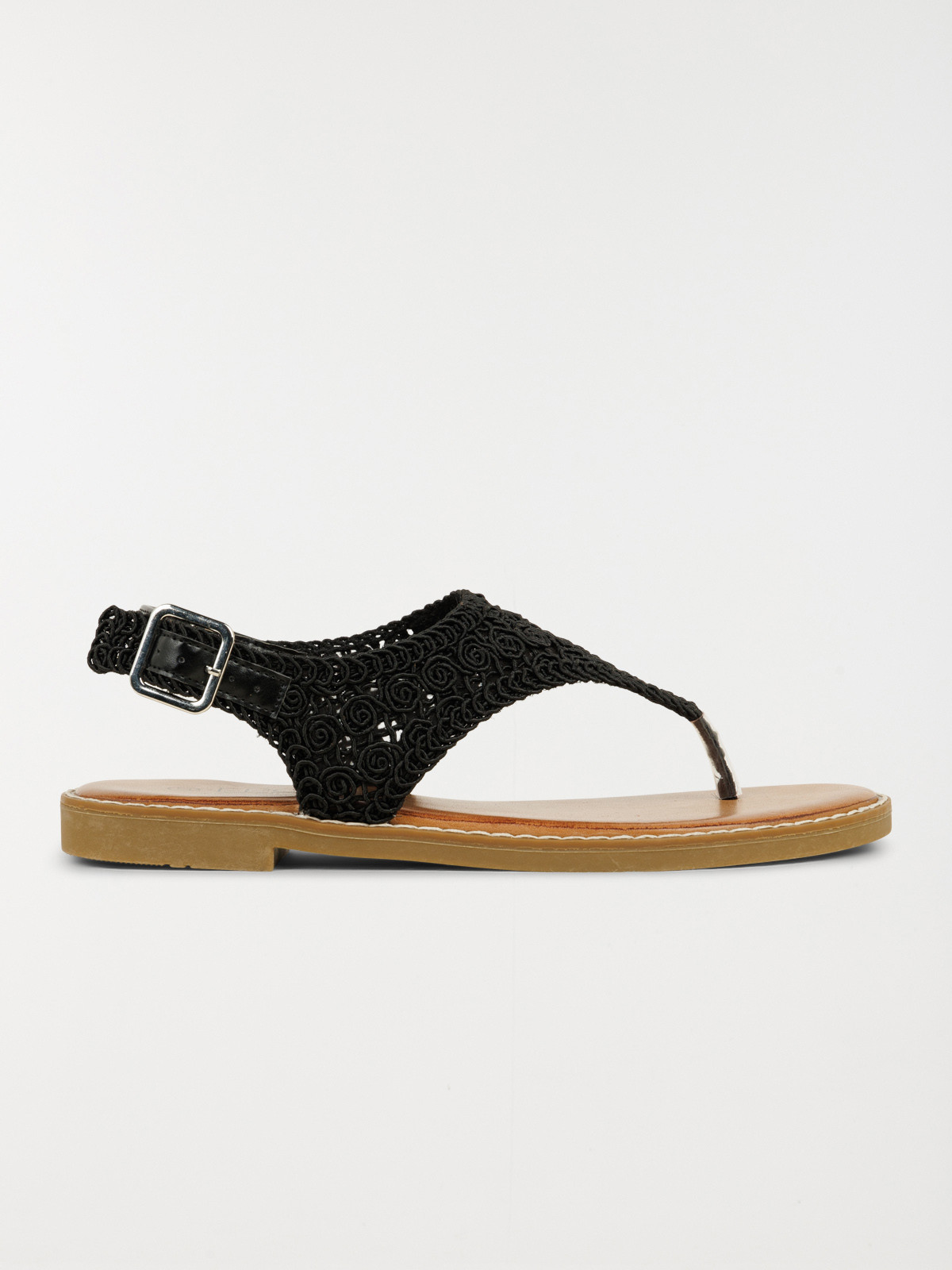 Sandales macramé plates femme (36-41)